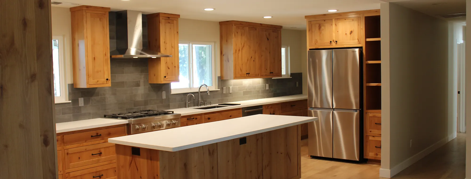 Custom Kitchen with Island.